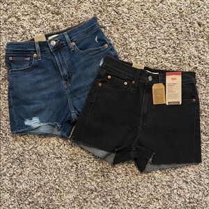 NWT - 2 Pack! - Levi's High Rise Shorts
